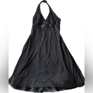Glitter Backless, Halter Dress